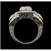 Image 6 : Platinum and 18KT Two-Tone Gold 5.15ctw Diamond Ring