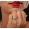 Image 1 : 14KT White Gold GIA Certified 0.88ctw Diamond Ring