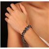 Image 3 : 14KT White Gold 19.38ctw Tourmaline and Diamond Bracelet