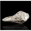 Image 5 : Platinum 1.00ct VS2/G-H EGL USA Certified Diamond Ring