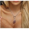 Image 4 : 18KT White Gold 2.55ctw Ruby and Diamond Necklace