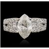 Image 4 : 18KT White Gold EGL Certified 2.99ctw Diamond Ring