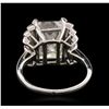 Image 8 : Platinum 10.12ctw Diamond Ring