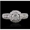 Image 4 : 14KT White Gold 1.42ctw Diamond Ring