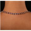 Image 3 : 14KT Yellow Gold 38.71ctw Tanzanite and Diamond Necklace