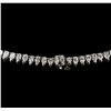 Image 6 : Platinum 20.76ctw Diamond Tennis Necklace