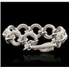 Image 5 : 18KT White Gold 6.31ctw Diamond Bracelet