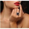 Image 3 : 14KT White Gold 10.84ct Tanzanite and Diamond Ring