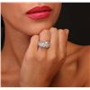 Image 3 : 18KT White Gold 4.35ctw Diamond Ring