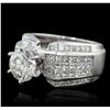 Image 5 : 18KT White Gold 4.35ctw Diamond Ring