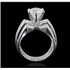 Image 7 : 18KT White Gold 4.35ctw Diamond Ring