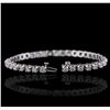 Image 6 : 14KT White Gold 4.87ctw Diamond Tennis Bracelet