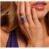 Image 3 : 14KT White Gold 9.36ct Tanzanite and Diamond Ring