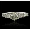 Image 4 : 18KT White Gold 1.73ctw Diamond Ring