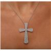 Image 3 : 18KT White Gold 1.88ctw Diamond Pendant With Chain