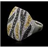 Image 5 : 18KT White Gold 1.22ctw Diamond Ring