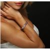 Image 2 : 18KT White Gold 9.31ctw Ruby and Diamond Bracelet