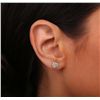 Image 3 : 14KT White Gold 2.07ctw Diamond Earrings