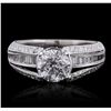 Image 4 : 18KT White Gold 2.41ctw Brilliant Cut Diamond Ring
