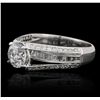 Image 5 : 18KT White Gold 2.41ctw Brilliant Cut Diamond Ring