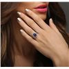 Image 3 : 14KT White Gold 1.56ct Tanzanite and Diamond Ring