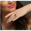 Image 4 : 14KT White Gold 1.56ct Tanzanite and Diamond Ring