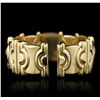 Image 8 : 18KT Yellow Gold 15.24ctw Tourmaline and Diamond Bangle Bracelet