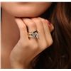 Image 3 : 14KT Yellow Gold 2.37ctw Marquise Cut Diamond Ring