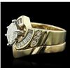 Image 5 : 14KT Yellow Gold 2.37ctw Marquise Cut Diamond Ring
