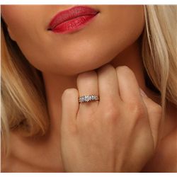 14KT White Gold 0.82ctw Diamond Ring