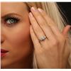 Image 3 : 14KT White Gold 0.82ctw Diamond Ring
