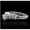 Image 5 : 14KT White Gold 0.82ctw Diamond Ring