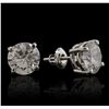 Image 5 : 14KT White Gold 5.05ctw Diamond Stud Earrings