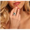 Image 3 : 14KT White Gold 2.12ct Emerald and Diamond Ring