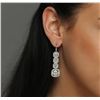 Image 6 : Platinum EGL Certified 18.17ctw Diamond Earrings