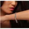 Image 1 : 14KT White Gold 4.10ctw Diamond Bracelet