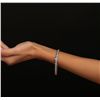 Image 4 : 14KT White Gold 4.10ctw Diamond Bracelet