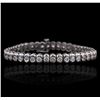 Image 5 : 14KT White Gold 4.10ctw Diamond Bracelet