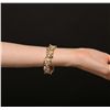 Image 2 : 18KT Yellow Gold 3.30ctw Sapphire and Ruby Bracelet