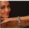 Image 2 : 14KT White Gold 7.55ctw Diamond Bracelet