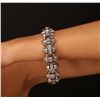 Image 3 : 14KT White Gold 7.55ctw Diamond Bracelet