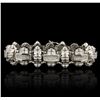 Image 4 : 14KT White Gold 7.55ctw Diamond Bracelet