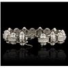 Image 6 : 14KT White Gold 7.55ctw Diamond Bracelet