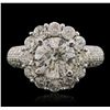 Image 4 : 14KT White Gold 4.62ctw Diamond Ring