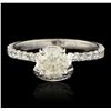 Image 4 : 18KT White Gold 1.32ctw Diamond Ring