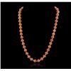 Image 5 : 14KT Yellow Gold 40.42ctw Pink Coral and Diamond Necklace