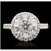 Image 4 : 14KT White Gold 5.02ct EGL Certified Brilliant Cut Diamond Ring