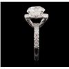 Image 8 : 14KT White Gold 5.02ct EGL Certified Brilliant Cut Diamond Ring