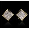 Image 4 : 18KT Yellow Gold 2.51ctw Diamond Earrings