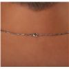 Image 3 : 14KT White Gold 7.56ct Tanzanite and Diamond Pendant With Chain